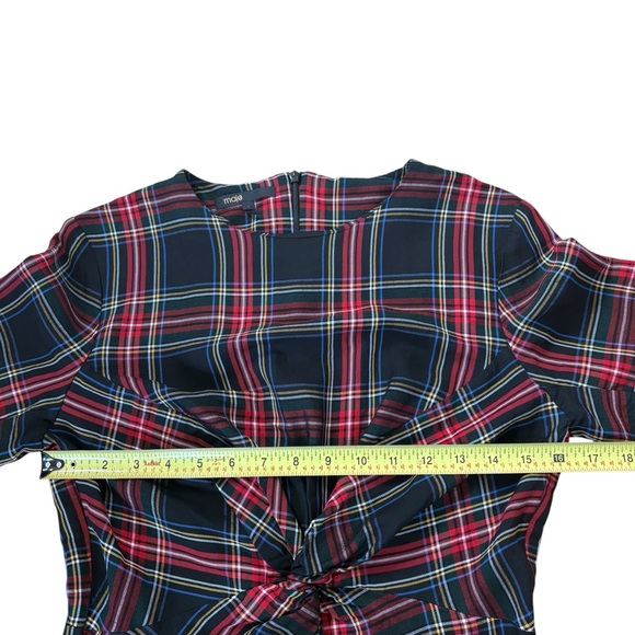 Maje Ripper Tartan Dress Size 4 - Picture 8 of 10